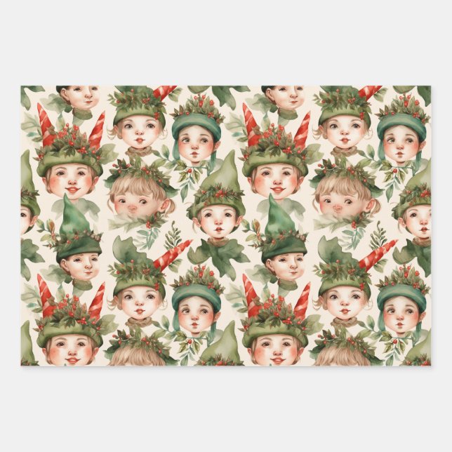 Papel de envolvimiento de los Navidades principale (Anverso)