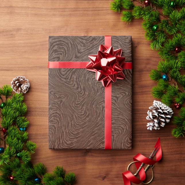 Papel de envolvimiento de madera de maletero (Regalo de vacaciones)