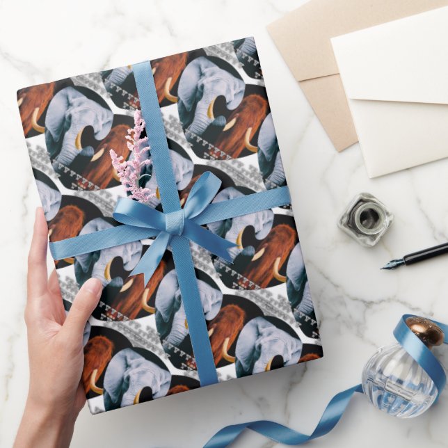 Papel de envolvimiento de mamut lana de desextinci (Regalar)