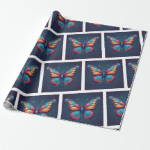 Papel de envolvimiento de mariposas Serene