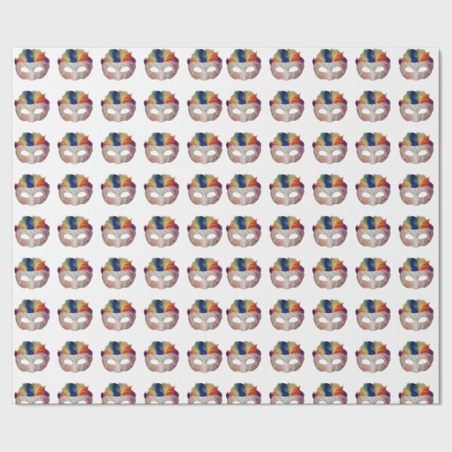 Papel de envolvimiento de máscara de arcoiris dive (Costura)