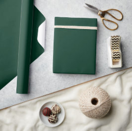Papel de envolvimiento de mate verde oscuro