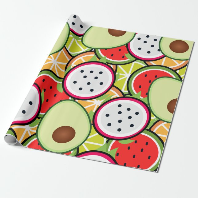 Papel de envolvimiento de mezcla de frutas (Desenrollado)