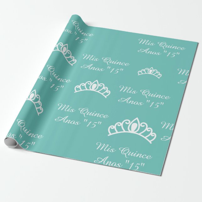 Papel de envolvimiento de Mis Quince (Desenrollado)
