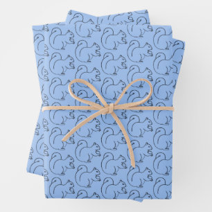 Papel de envolvimiento de Moda de ardilla peringui