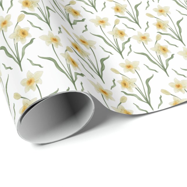 Papel de envolvimiento de Narcissus (Esquina del rollo)