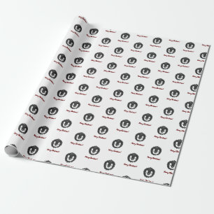 Papel de envolvimiento de Navidad para el pingüino