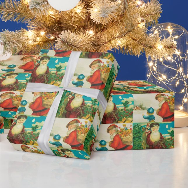 Papel de envolvimiento de Navidad Vintage (Vacaciones)