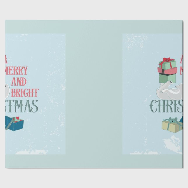 Papel de envolvimiento de Navidad vintage (Costura)