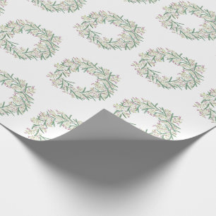 Papel de envolvimiento de Navidades de Wreath de c