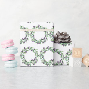 Papel de envolvimiento de Navidades de Wreath de c