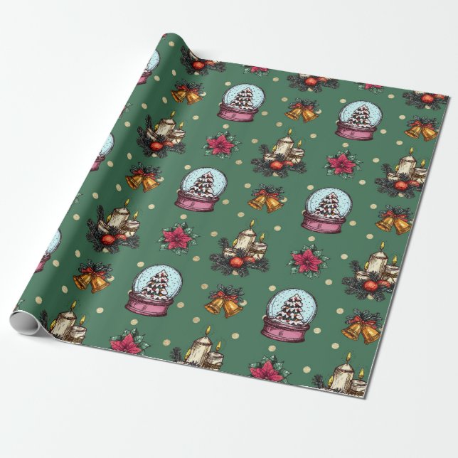 Papel de envolvimiento de Navidades del mundo de l (Desenrollado)