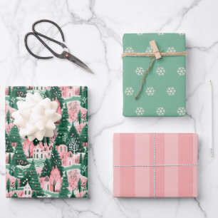 Papel de envolvimiento de Navidades estéticos