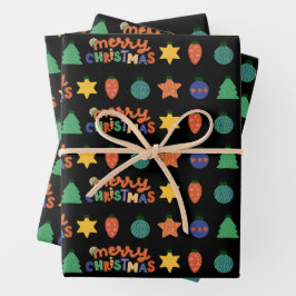 Papel de envolvimiento de Navidades festivos