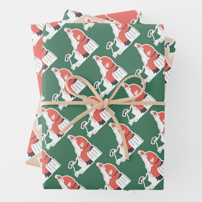 Papel de envolvimiento de Navidades festivos (In situ)