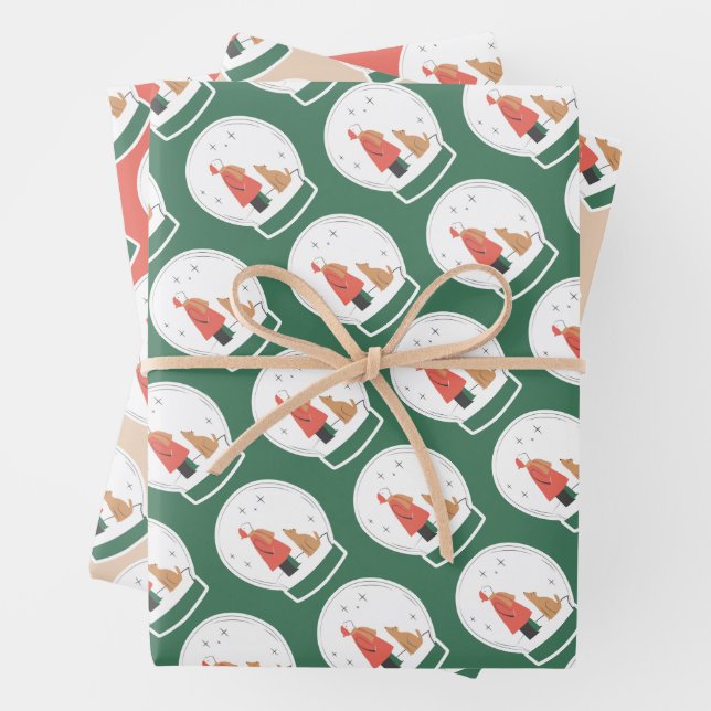 Papel de envolvimiento de Navidades festivos (In situ)