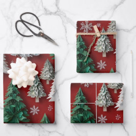 Papel de envolvimiento de Navidades festivos