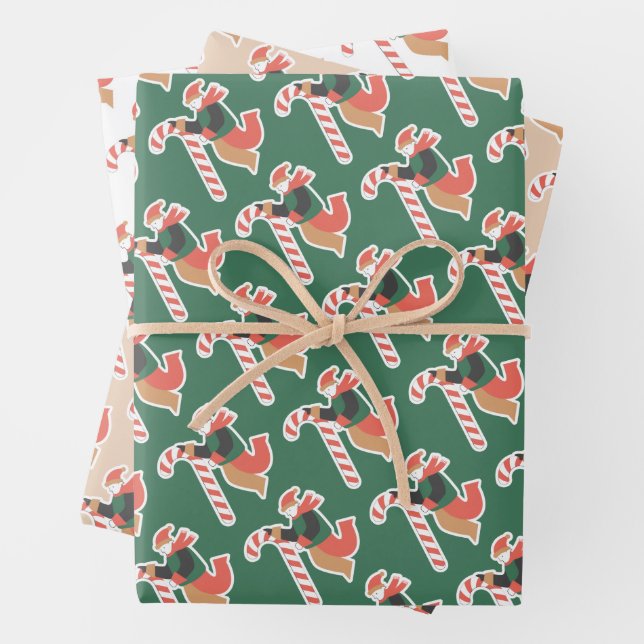 Papel de envolvimiento de Navidades festivos (In situ)