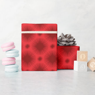 Papel de envolvimiento de Navidades rojos monocrom