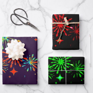 Papel de envolvimiento de neon Splash