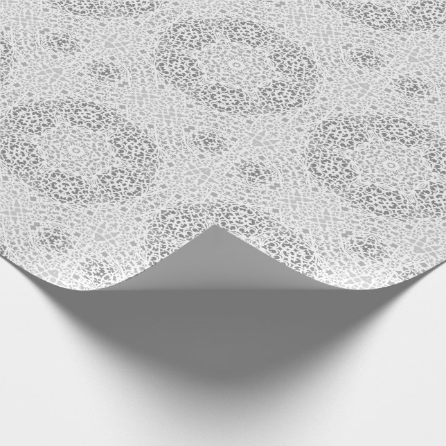 Papel de envolvimiento de novia filigrí detallado (Esquina)