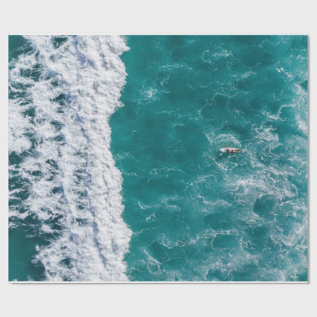 Papel de envolvimiento de olas oceánicas (Superficie plana)