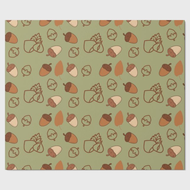 Papel de envolvimiento de otoño sin problemas con  (Costura)