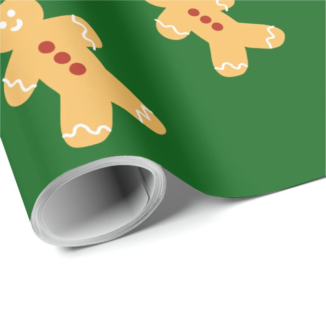 Papel de envolvimiento de pan de jengibre dibujado (Esquina del rollo)