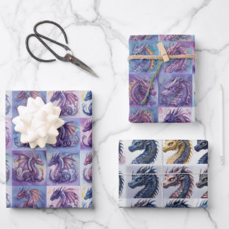Papel de envolvimiento de paquetes de dragón