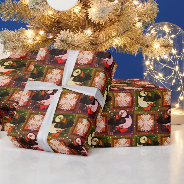 Papel de envolvimiento de patrón de invierno de Av (Vacaciones)