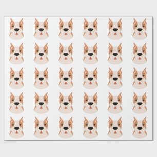 Papel de envolvimiento de PATRÓN DE PERRO DE LA CA
