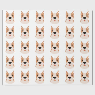 Papel de envolvimiento de PATRÓN DE PERRO DE LA CA