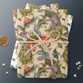 Papel de envolvimiento de patrón floral de estilo