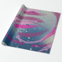 Papel de envolvimiento de pincel rosa suave y fucs