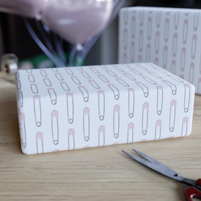 Papel de envolvimiento de pines de pañales rosados (Subido por el creador)