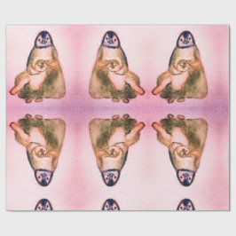 Papel de envolvimiento de pingüinos