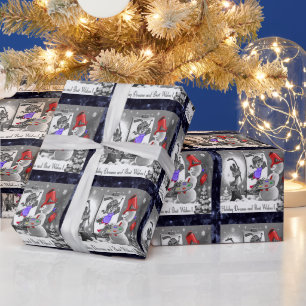 Papel de envolvimiento de pintura de Snowman