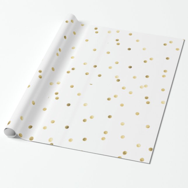 Papel de envolvimiento de polka de confetti Purpur (Desenrollado)