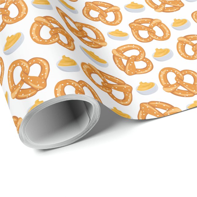 Papel de envolvimiento de queso y pretzels (Esquina del rollo)
