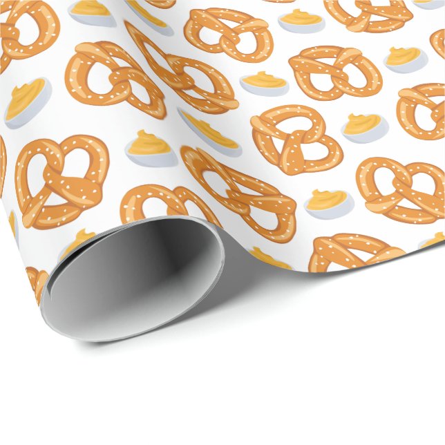 Papel de envolvimiento de queso y pretzels (Esquina del rollo)