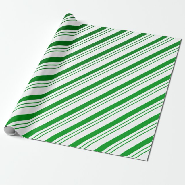 Papel de envolvimiento de rayas de caña de caramel (Desenrollado)