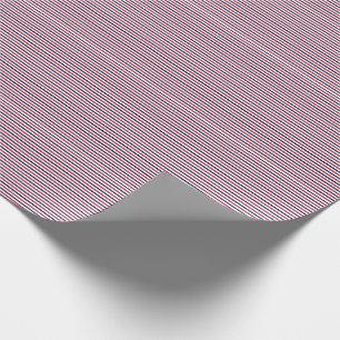 Papel de envolvimiento de regalo a rayas-Rojo-Blan