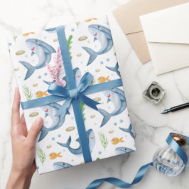 Papel de envolvimiento de regalo blanco para tibur