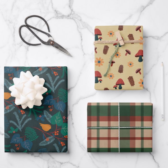 Papel de envolvimiento de regalo cómodo y capricho (Anverso)