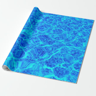 Papel de envolvimiento de regalo de agua de la pis