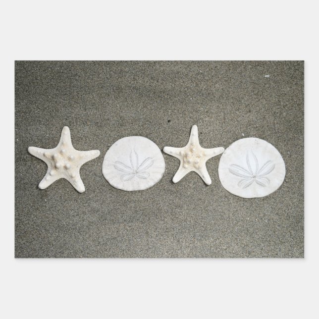 Papel de envolvimiento de regalo de Beach X y O's (Anverso)