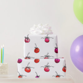 Papel de envolvimiento de regalo de cereza
