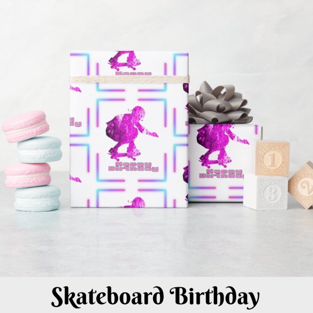 Papel de envolvimiento de regalo de cumpleaños par (Subido por el creador)