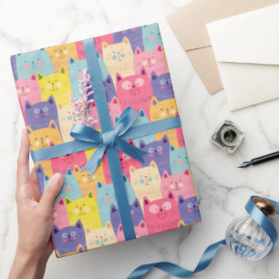 Papel de envolvimiento de regalo de kat Kitty - Ga