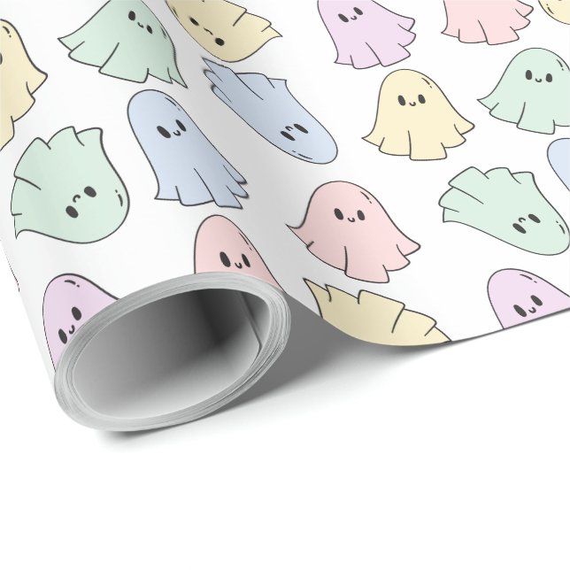 Papel de envolvimiento de regalo de los boos rubor (Esquina del rollo)